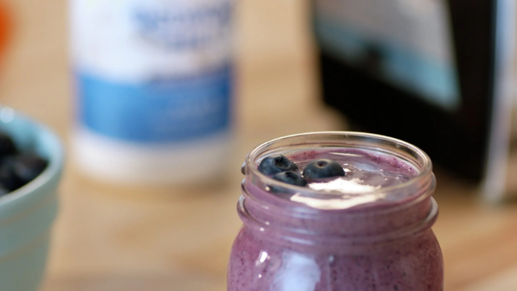 Meyenberg Goat Milk Recipe Probiotic Blueberry Matcha Smoothie