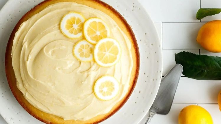 Lemon Cake with Goat Milk Buttercream Frosting