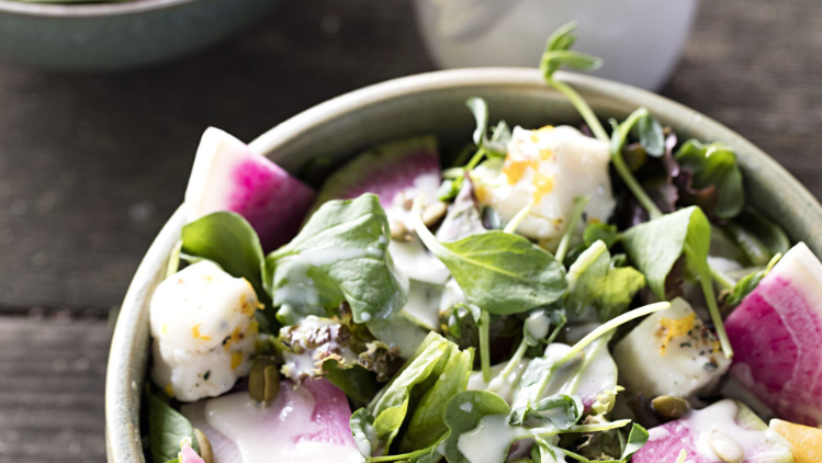 Spring salad with Goat Milk Kefir