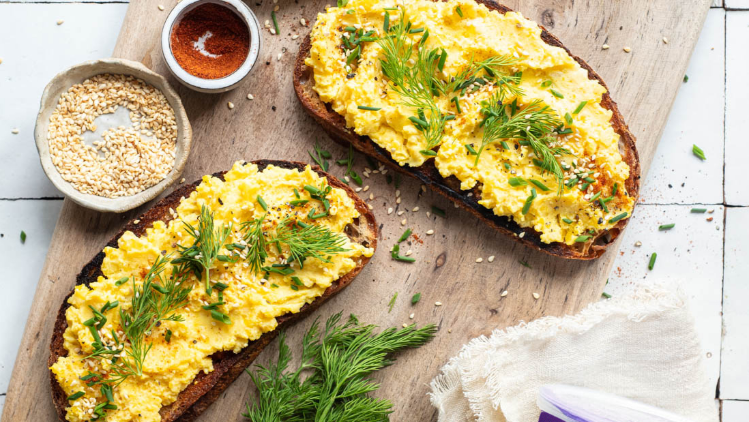 Meyenberg Goat Milk Recipe Deviled Egg Toast