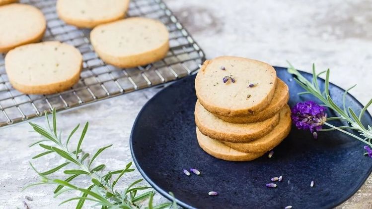 Lavender Shortbread Goat Milk Cookies