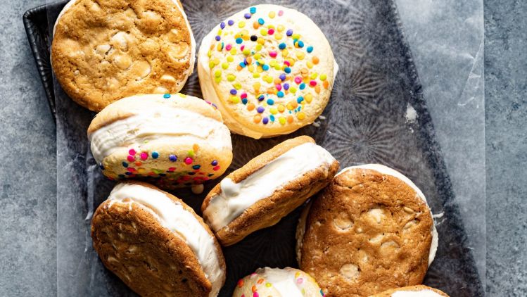 Goat Milk Ice Cream Sandwiches